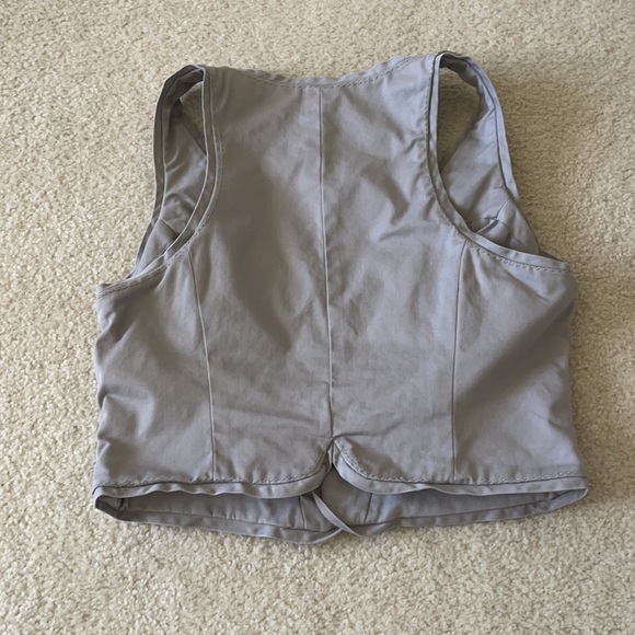 New York & Company 💯% Cotton Taupe Vest SZ 10 - Picture 12 of 14